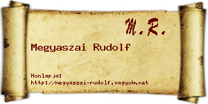 Megyaszai Rudolf névjegykártya